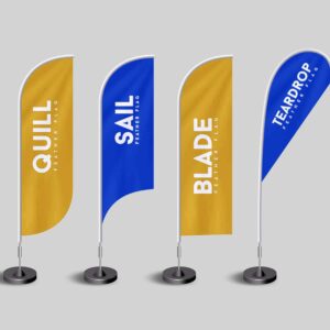 YARD FLAGS (FEATHER / TEARDROP / BOW FLAGS)