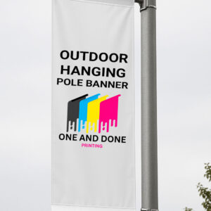 OUTDOOR HANGING POLE BANNER